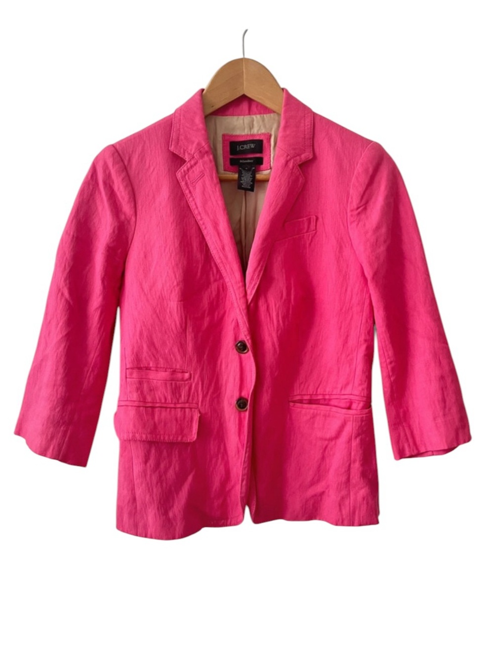 J. Crew Pink Schoolboy Blazer